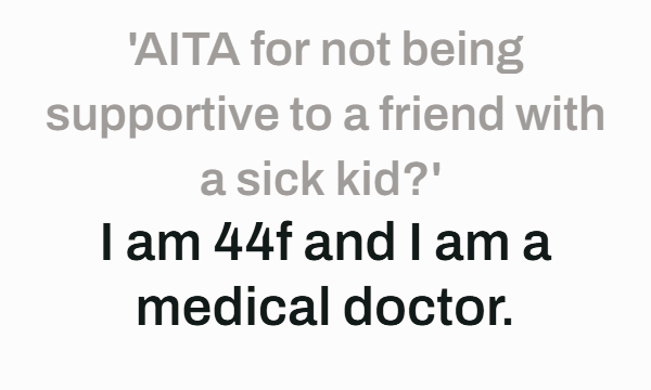 Doctor's Response to Anti-Vaccine Friend with Sick Child