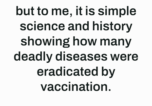 Doctor's Response to Anti-Vaccine Friend with Sick Child