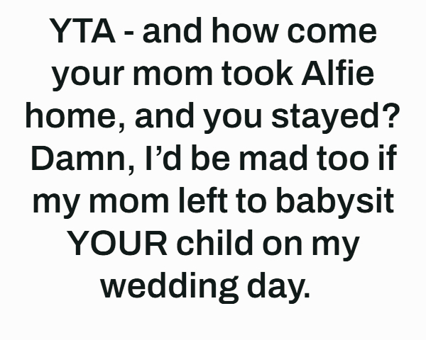 Child at Sister's Childfree Wedding Due to Emergency