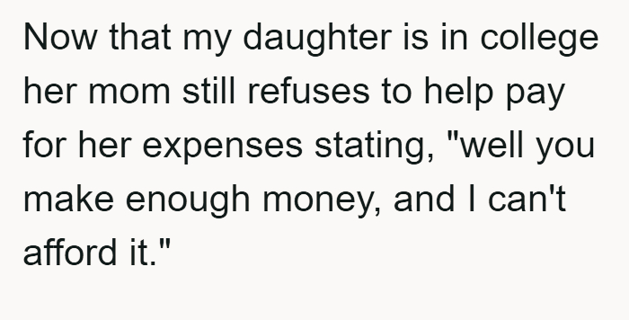 Financial Deception in College Support: Father Feels Betrayed by Daughter