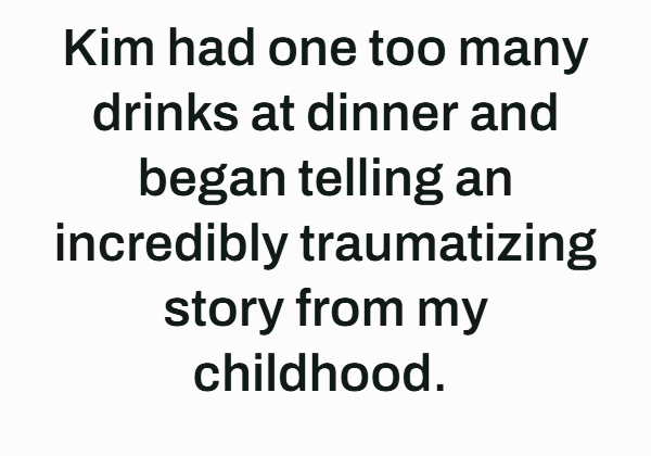 Confronting family about childhood trauma at birthday dinner