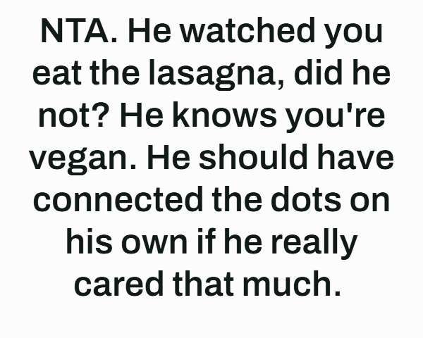 Vegan Meal Deception Causes Trust Issues in Marriage