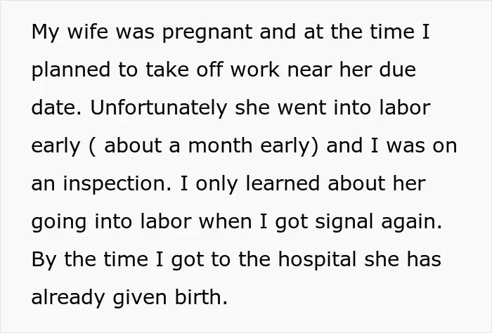 Husband Missed Childbirth, Wife Can't Move On