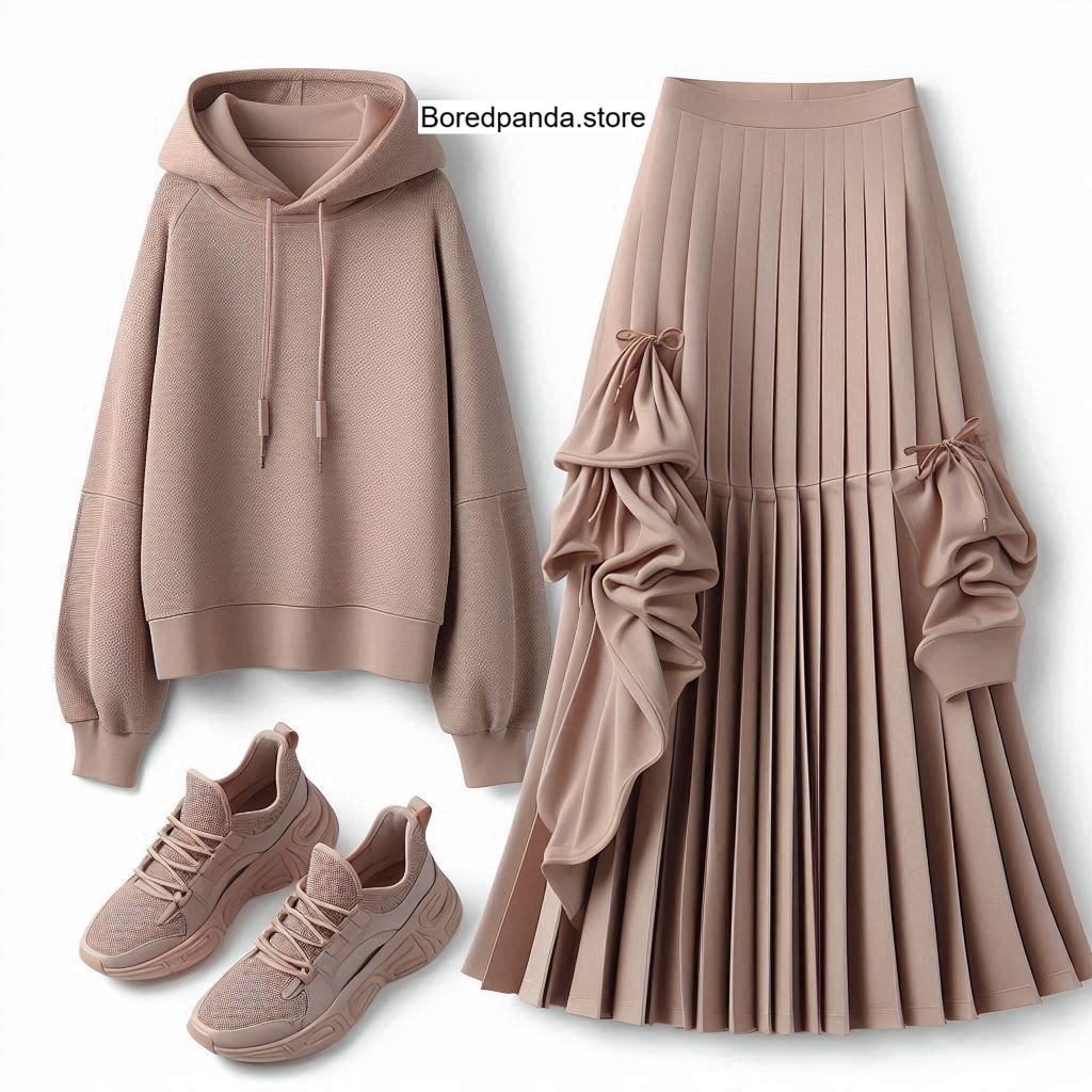 winter outfits with midi skirts